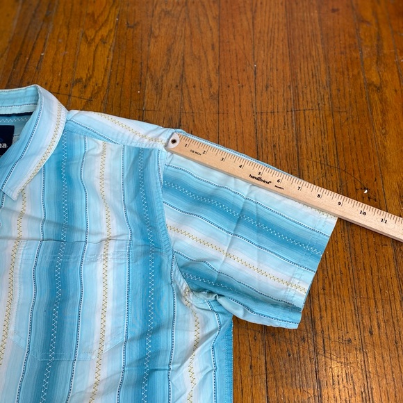 PrAna Hiking Fishing Outdoors Button Down Shirt Men's Size L Organic Cotton EUC - Picture 12 of 13